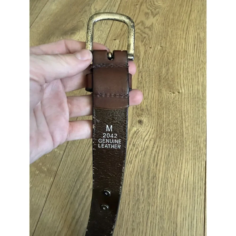AUBURN UNIVERSITY M alabama tigers vintage kids leather concho silver belt